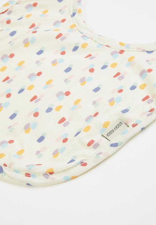 Sticky Fudge - Confetti bib - multi