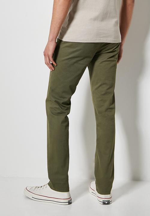 Superbalist - Caleb slim chino - light khaki green