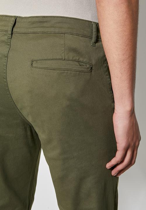 Superbalist - Caleb slim chino - light khaki green