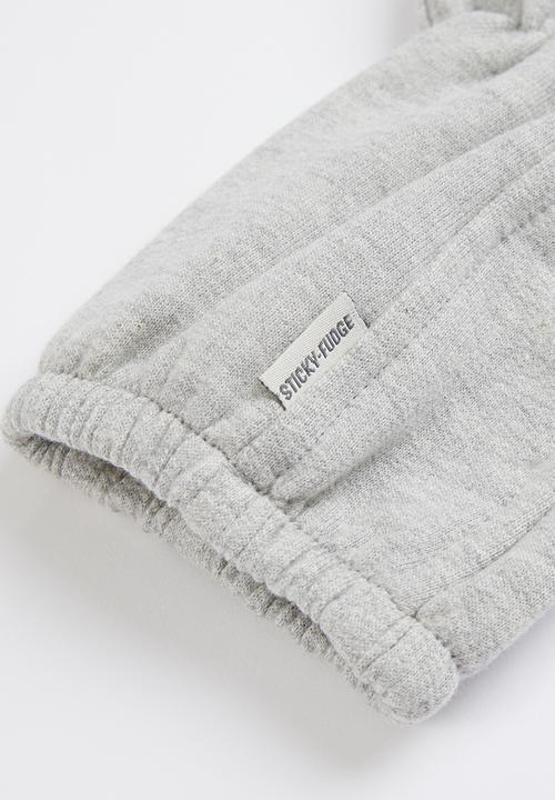 Sticky Fudge - Fleece booties - grey melange