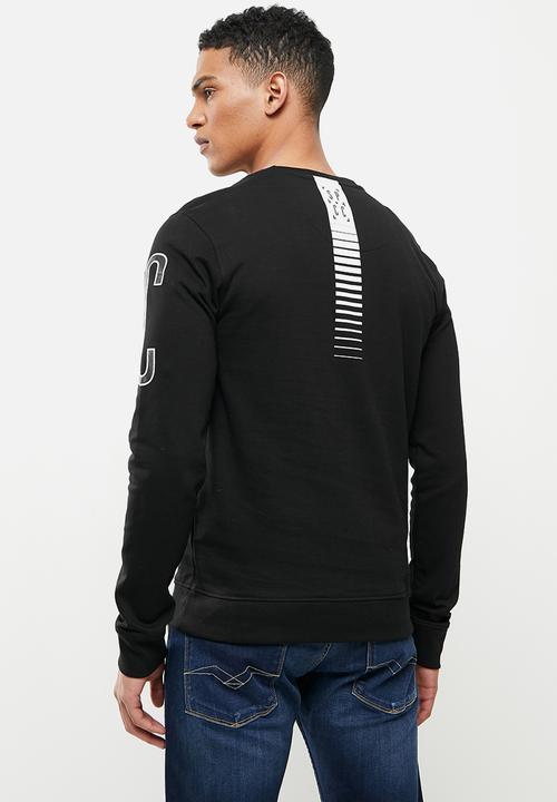 S.P.C.C - Archer crew neck sweat - black