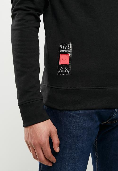 S.P.C.C - Archer crew neck sweat - black