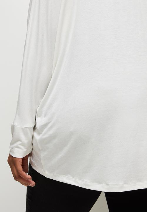edit Plus - Conscious v-neck dolman boxy tee - milk