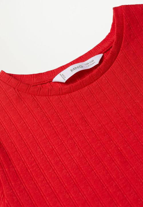 MANGO - Jane short sleeve tee - red