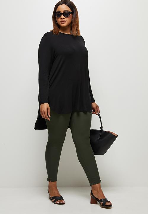 edit Plus - Dolman crew t-shirt - black stripe