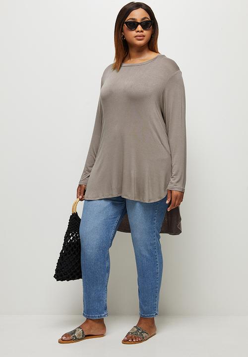 edit Plus - Curved ll tee - mocha