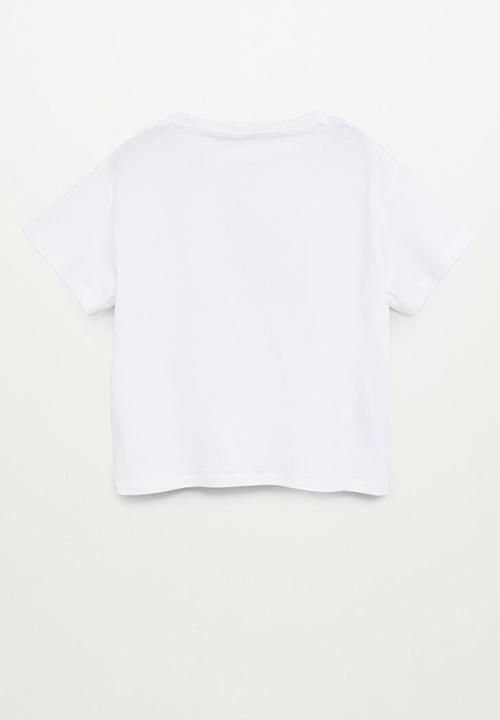 MANGO - Candy8 short sleeve tee - white