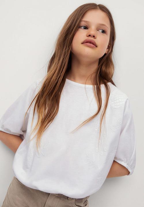MANGO - Camiseta terra - white