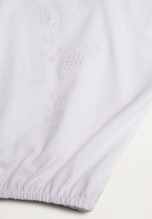 MANGO - Camiseta terra - white