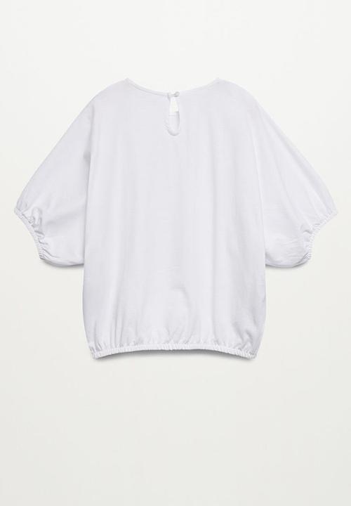 MANGO - Camiseta terra - white