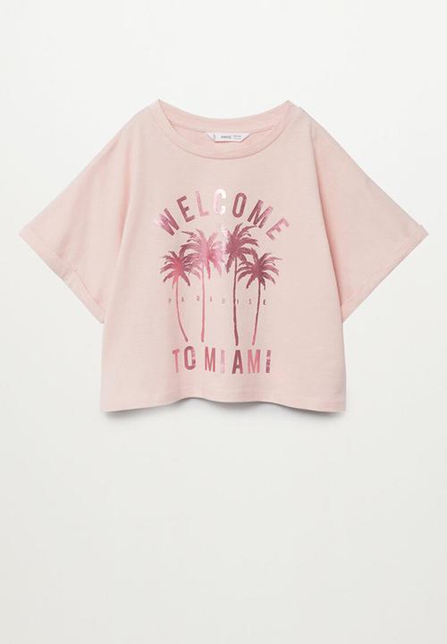 MANGO - Camiseta vacances - pink