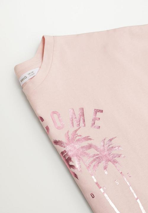 MANGO - Camiseta vacances - pink