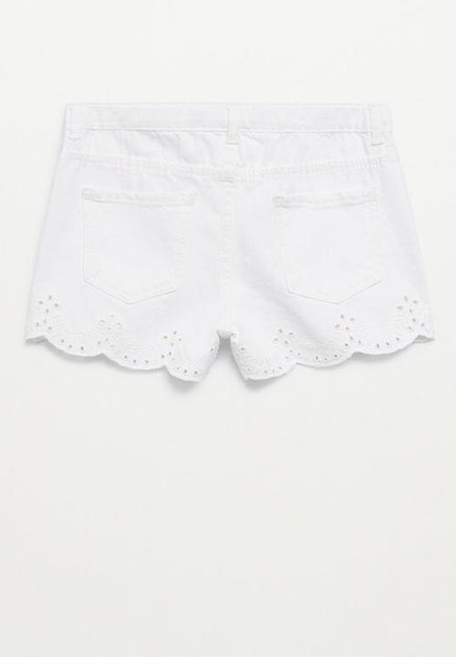 MANGO - Shorts berta - white