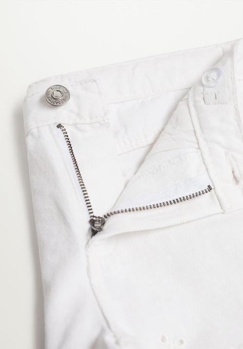 MANGO - Shorts berta - white