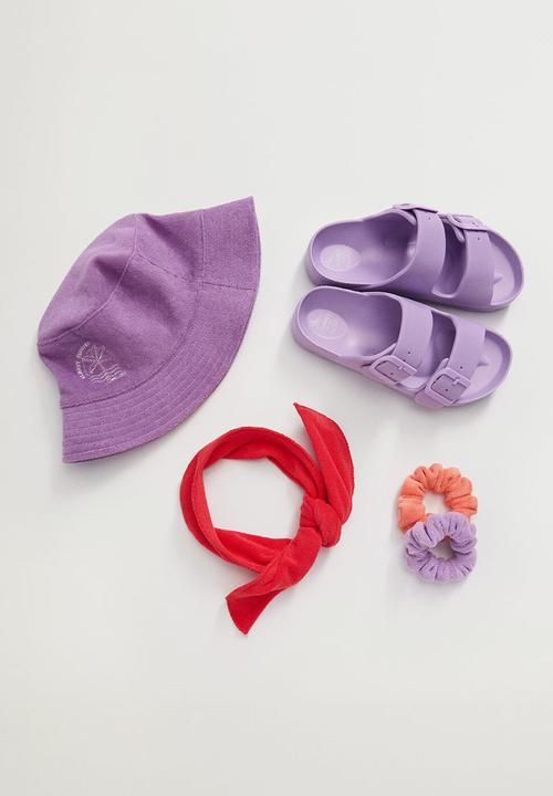 MANGO - Chancla poolg - purple