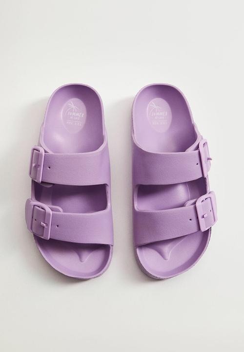 MANGO - Chancla poolg - purple