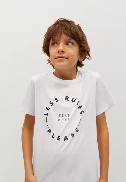 MANGO - T-shirt thinking - white