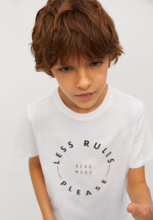 MANGO - T-shirt thinking - white