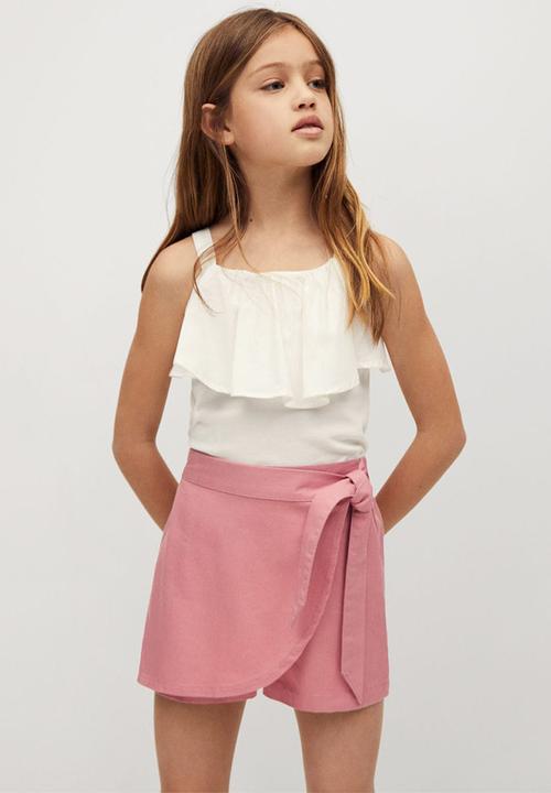 MANGO - Shorts lines - pink