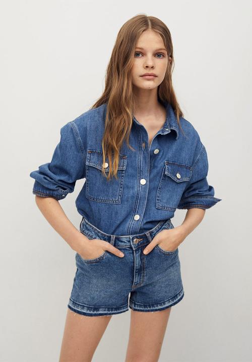 MANGO - Shorts emma - blue