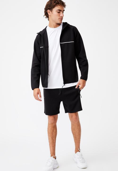 Cotton On - Active tech fleece short - black