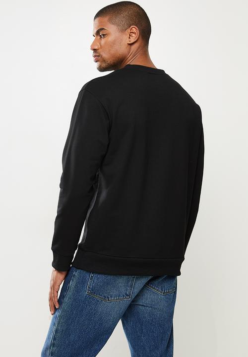 STYLE REPUBLIC - Plain crew neck sweat top - black