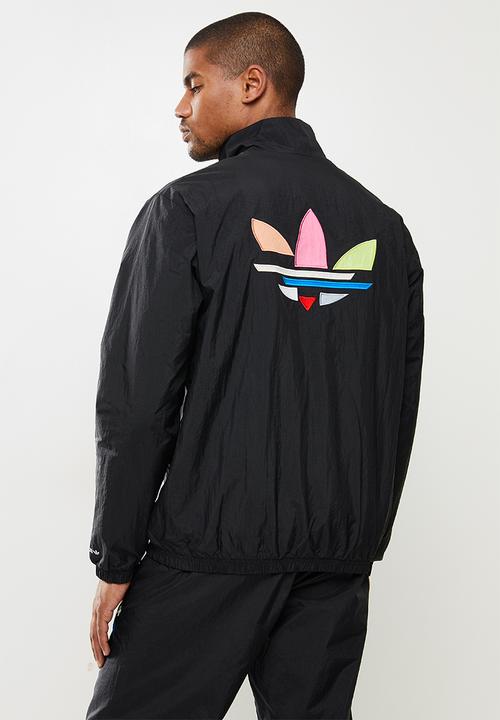 adidas Originals - ADICOLOR SHATTERED TREFOIL TRACK TOP - black & multicolor