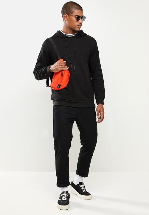 STYLE REPUBLIC - Plain hoodie pullover sweat - black