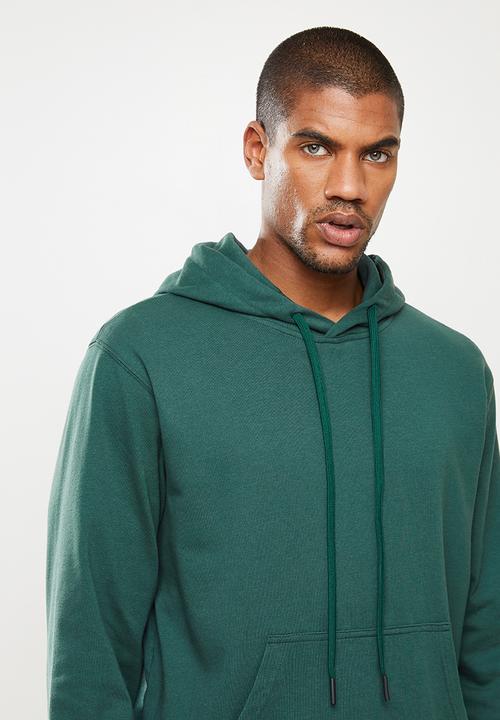 STYLE REPUBLIC - Plain hoodie pullover sweat - green