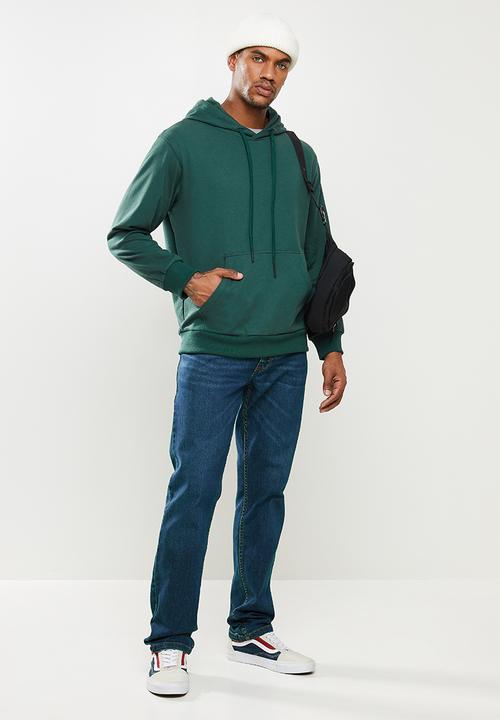 STYLE REPUBLIC - Plain hoodie pullover sweat - green