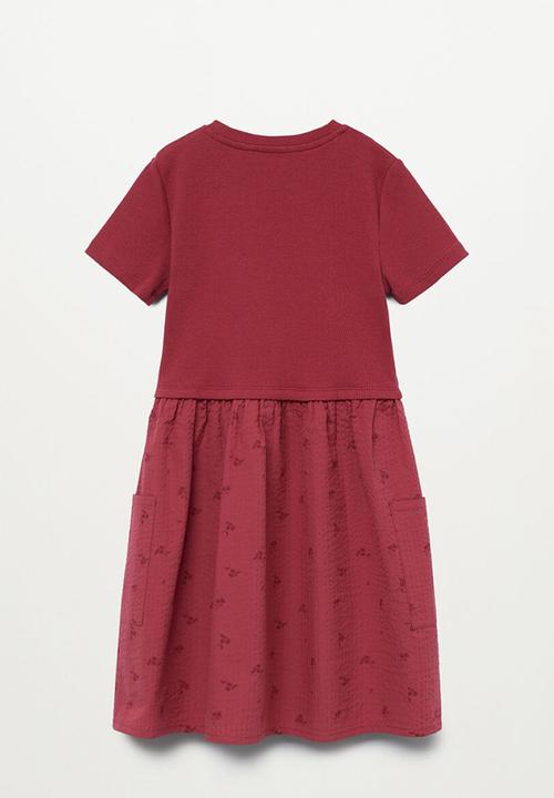 MANGO - Contrast bodice dress berta8  - red