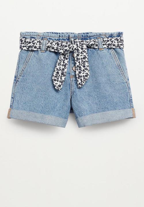 MANGO - Shorts gala - blue