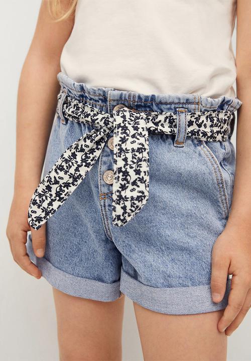 MANGO - Shorts gala - blue