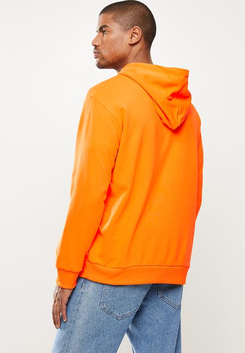 STYLE REPUBLIC - Plain hoodie pullover sweat - orange