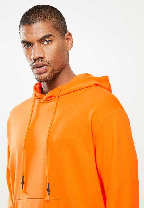 STYLE REPUBLIC - Plain hoodie pullover sweat - orange