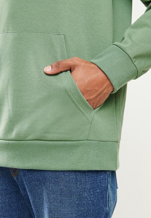 STYLE REPUBLIC - Plain hoodie pullover sweat - green