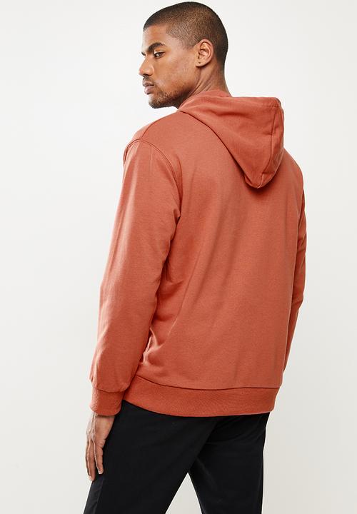 STYLE REPUBLIC - Plain hoodie pullover sweat - rust