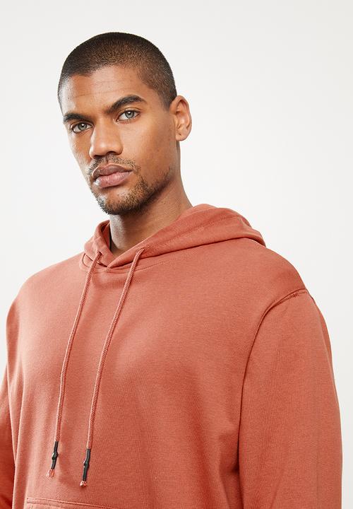 STYLE REPUBLIC - Plain hoodie pullover sweat - rust