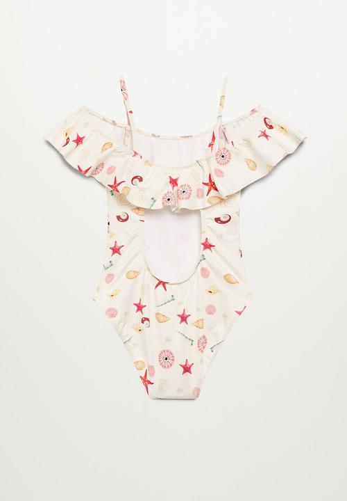 MANGO - Swimsuit marea - beige