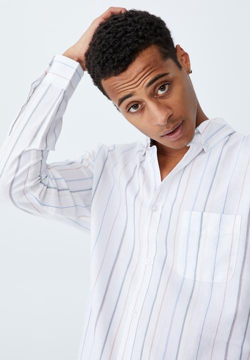 Cotton On - Brunswick shirt 3 - wide colour stripe