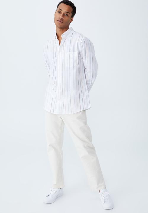 Cotton On - Brunswick shirt 3 - wide colour stripe
