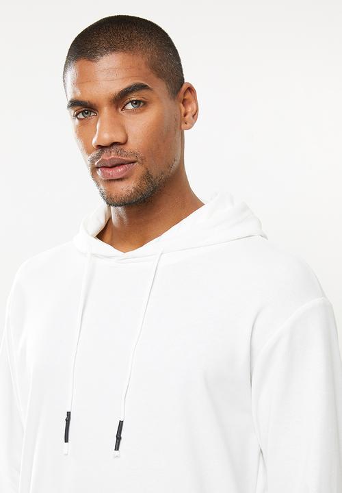 STYLE REPUBLIC - Plain hoodie pullover sweat - white