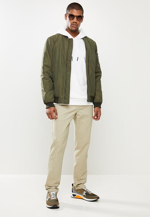STYLE REPUBLIC - Plain hoodie pullover sweat - white