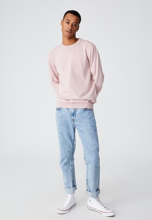 Cotton On - Lightweight crew knit - dusty pink