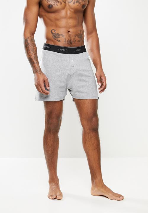 Superbalist - Kris knit boxers - grey 