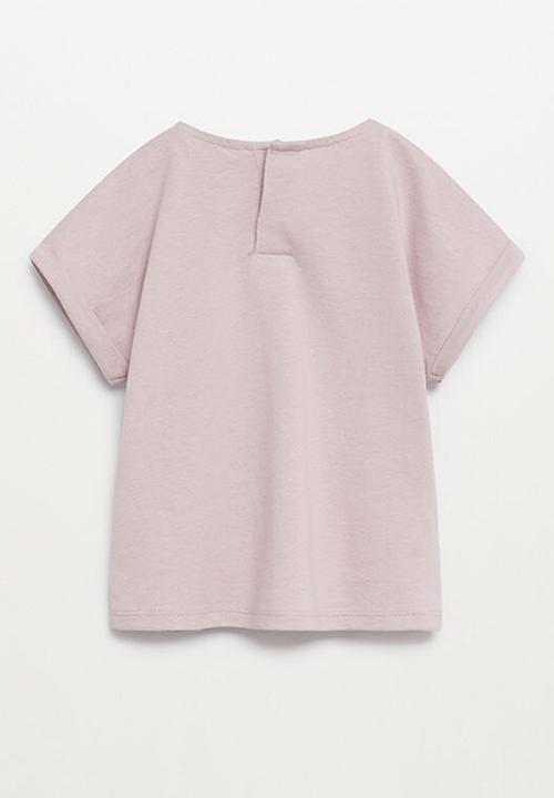 MANGO - Irene short sleeve tee - purple