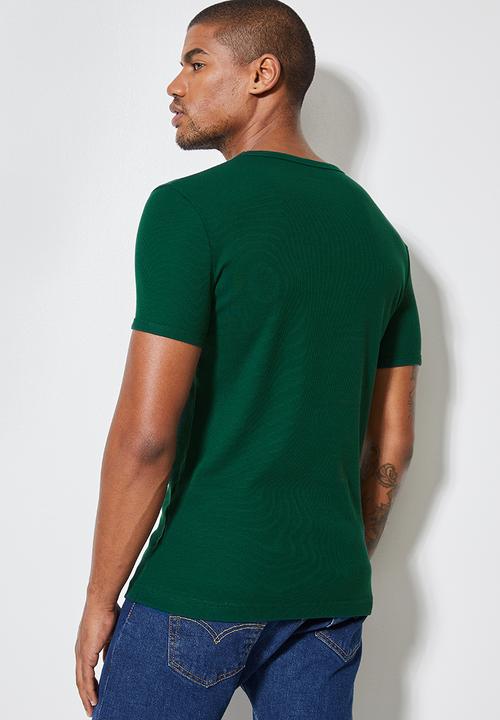 Superbalist - Brando rib muscle fit crew neck tee -  bottle green