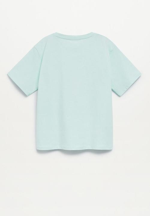 MANGO - Camiseta chiffy - blue