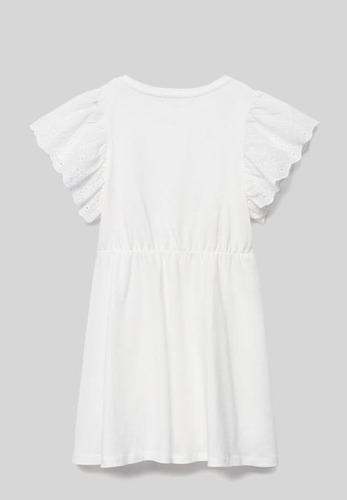 MANGO - Vestido suizi - white