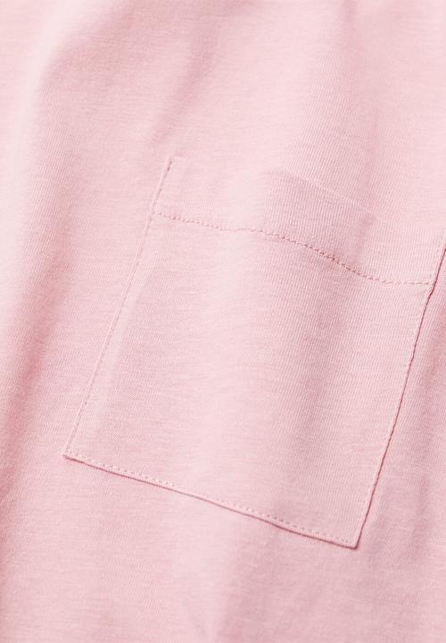 MANGO - Basic8 short sleeve tee - pink